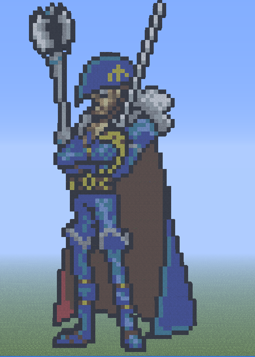 Zazusha X Drake From One Piece Minecraft Pixel Art