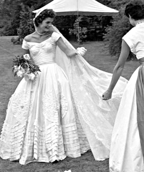 The Nifty Fifties — Jackie Kennedy on her wedding day, 1953.