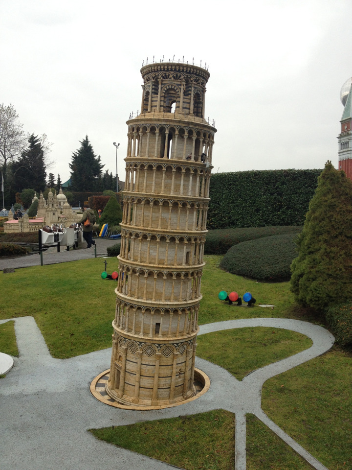 Start of my adventure :>, Mini Leaning Tower of Pisa. Mini Europe ...