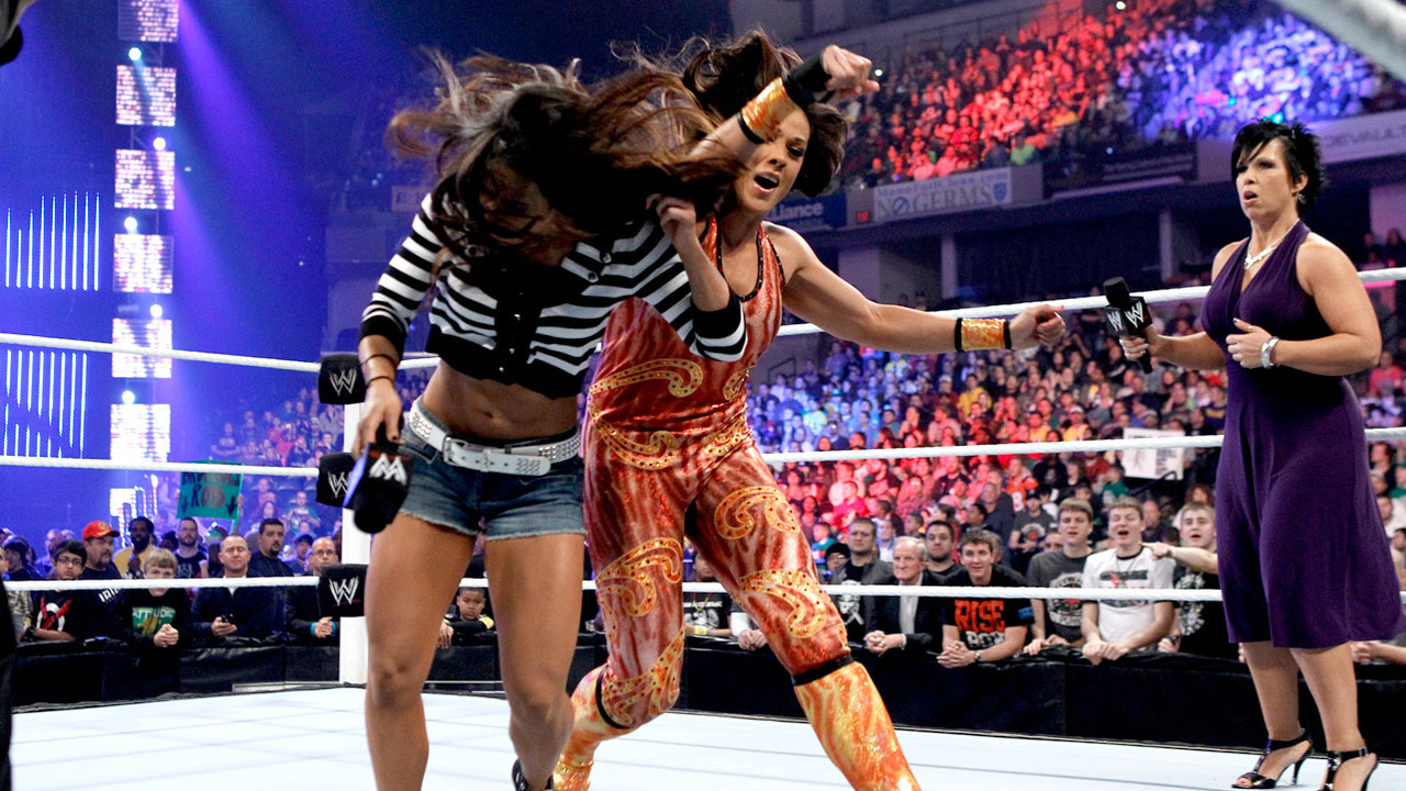 WWE Women AJ Lee Vickie Guerrero Tamina Survivor Series