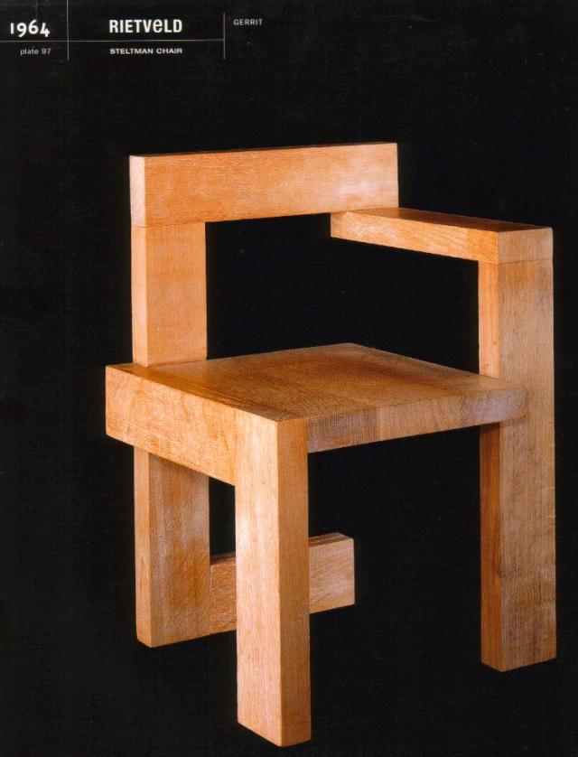 Design is fine. History is mine. — Gerrit Rietveld Steltman chair, 1964