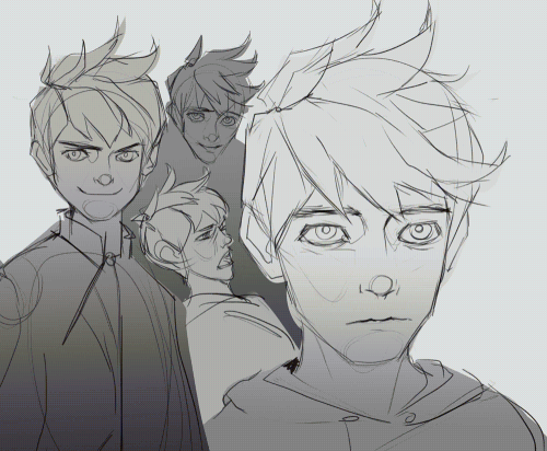 7ns:jack frost studies b4 bedtime aaaah he has such great...