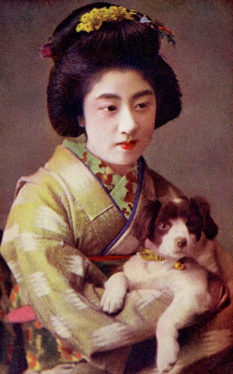 Manryu and her Dog 1908 (by Blue Ruin1)
“ Born in 1894, Manryu was considered a rare beauty. She became a popular postcard model after the end of the Russo-Japanese War (1904-05) and was voted the most beautiful woman in Japan in a contest sponsored...
