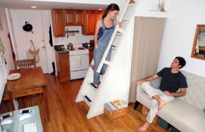 Brooklyn Couple Live in 240 Square Feet