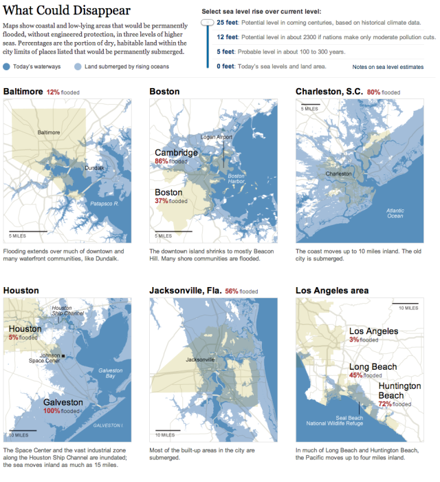 The Competition Report | Maps show coastal and low-lying areas that ...