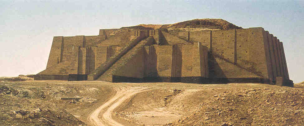 white temple and its ziggurat