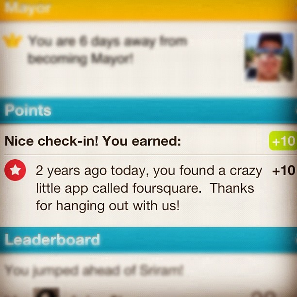 Foursquare dating app