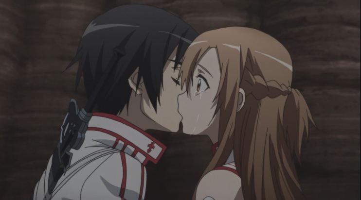Sword Art Online Quotes — Kirito and Asuna's First Kiss Sword Art ...