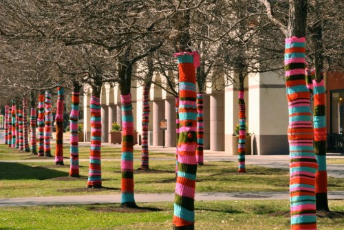 sosuperawesome:Some Yarn Bombing. Click pictures for sources.