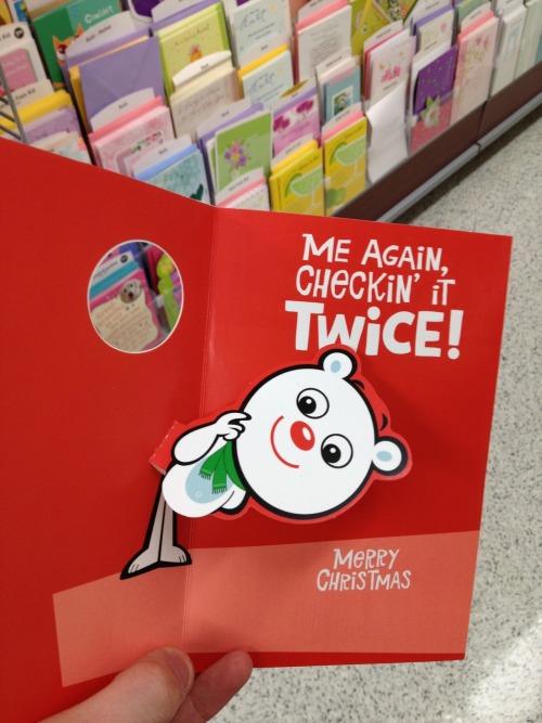 nerdbotmk2:last night i found the most perfect christmas card...