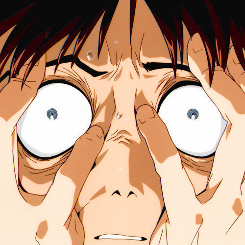 shinji screaming | Tumblr