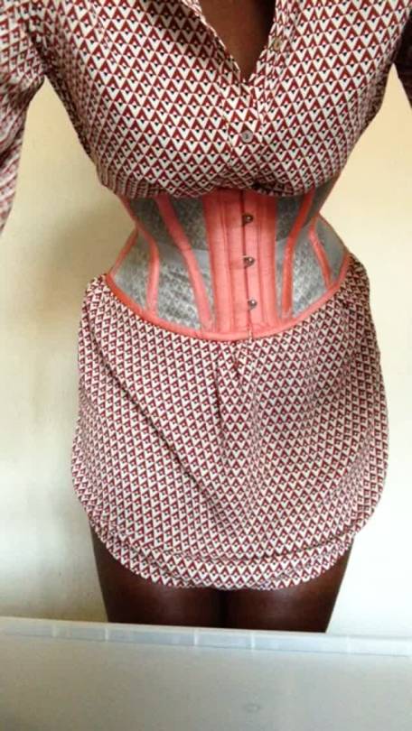 mesh corset on Tumblr