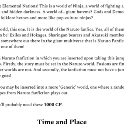 Cyoa Generic Naruto Fanfictionpdf