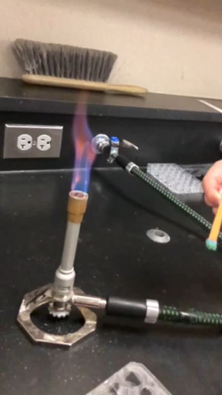 keirs-cool: robeblr:  the-outlaw-of-broadway:   Today in chemistry we did a lab where we burned different chemical compounds to see what color flame would be produced and my group mixed all of the compounds together, and this was result   GAY FIRE IS