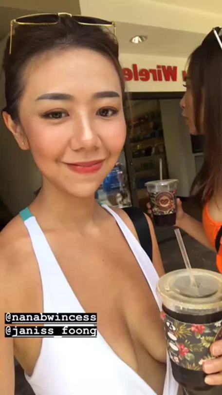 sunnypeninsular:  Cherlin Tziaa and her side boob