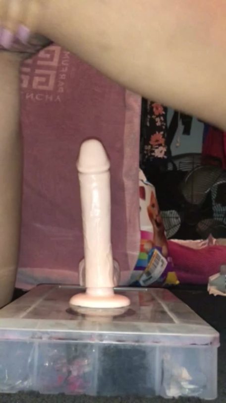 bunny27x:  Practicing to ride daddy’s big cock. I had played with myself for a while so check out my girl cum before I put my toy in 🤤💦More to cum after you show me some love 😘💦🖤