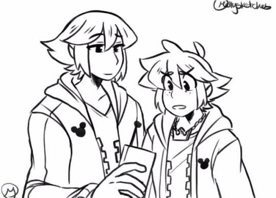mellysketches:  Sora and riku go ghost hunting (YouTube)