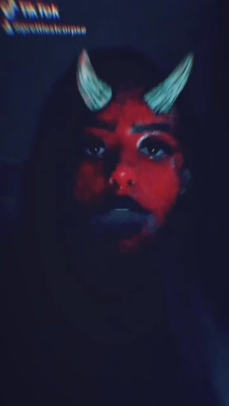 weird satanic dead girl 👹 — If I start posting more on tik tok who will